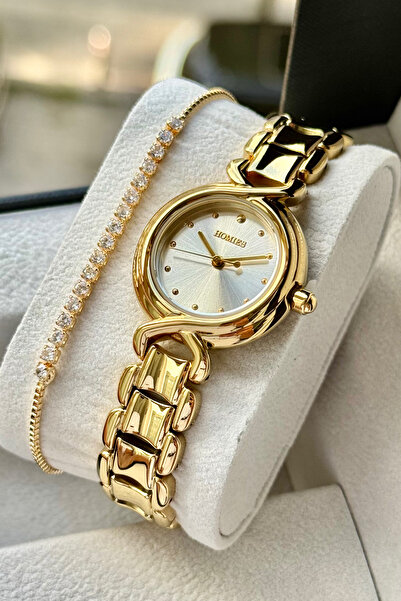 Homies Women's Wristwatch Steel Cord 3Atm Waterproof Gift Box and Bracelet Gift.Hm27078S011