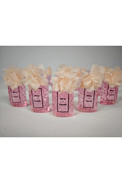 hediye Nar çiçeği kokulu 30 cc cam görünümlü şişe kolonya bebek hediyeliği do...