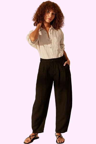 PayBuy Women's Fashion High Waist Wide Leg Linen Pants Summer Style Meets