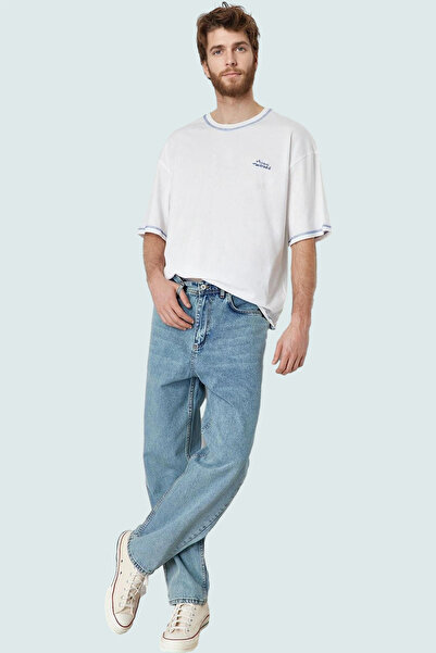 PayBuy Men's Fashion Wide Leg Long Length Jeans Pants Cotton Daily Use Weekend Quality Material