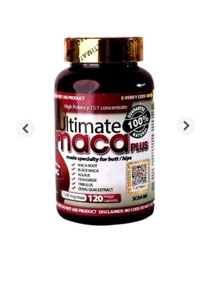 Maça Maca to enlarge and tighten the buttocks, 120 capsules