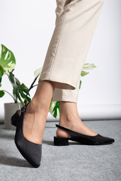 ZSHOES Pantofi cu toc ușor, cu model confortabil, cu spate reglabil pentru femei (inclusiv mărimea specială mare 41/42/43)