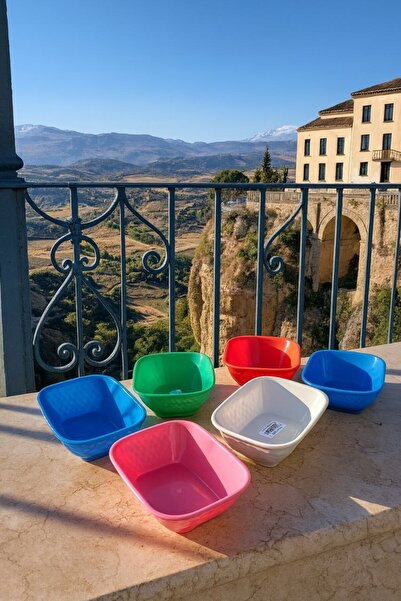 Metler مجموعة 6 قطع من أوعية البسكويت البلاستيكية الملونة للتخييم والنزهة وال...