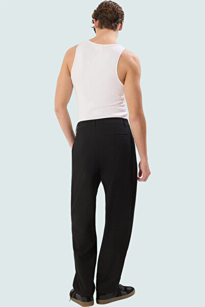 PayBuy Men's Fashion Carrot Baggy Silhouette Pipe Leg Trousers Textured Pattern Daily Use