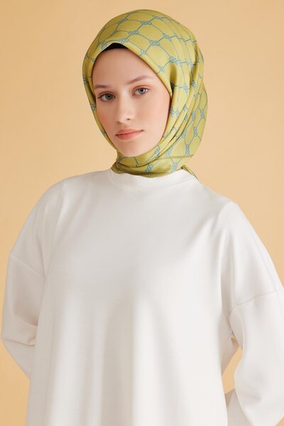 Belli Eșarfă Fresh Pure 7-30 Green Mixed Pattern 50000