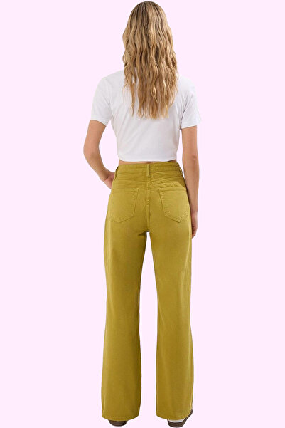 PayBuy Moda femei Pantaloni cu talie înaltă cu picioare largi Bumbac Combinații casual Sărbători de vară