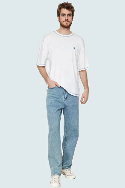 PayBuy Men's Fashion Wide Leg Long Length Jeans Pants Cotton Daily Use Weekend Quality Material