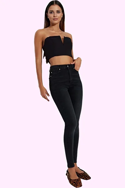 PayBuy Women's Fashion Skinny Jean High Waist Narrow Leg Slimming Effect Daily Combinations Seasonal Use