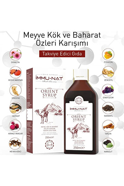 İmmu-Nat İmmunat Meyve, Kök ve Baharat Özleri Orient Şurup 250 ml