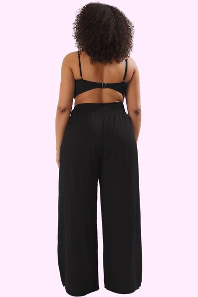 PayBuy Women's Fashion Wide Leg High Waist Beach Pants Summer Casual Plus Size Summer