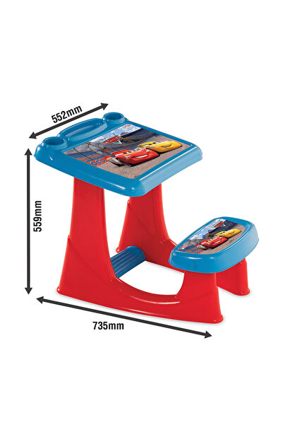 DEDE Hot-Whells Çocuk Çalışma Masası ve Sandalye Seti – 3+ Yaş, 55×56×74cm