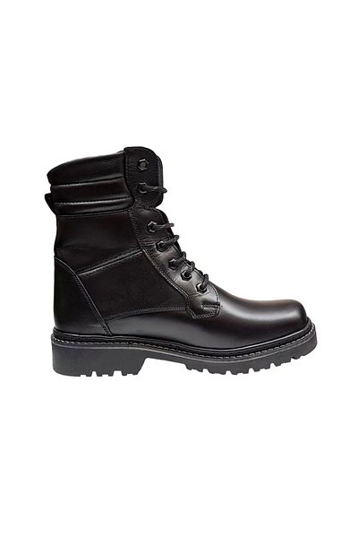 Ciucaleti Men's casual boots made of genuine leather, fur lined, winter model, Army Force GKR55