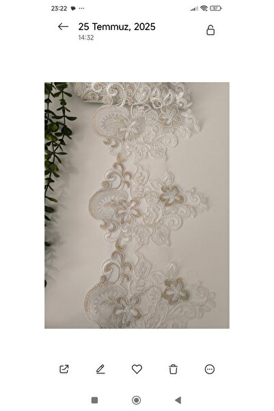 dantelci 11 metre krem Fransız dantel