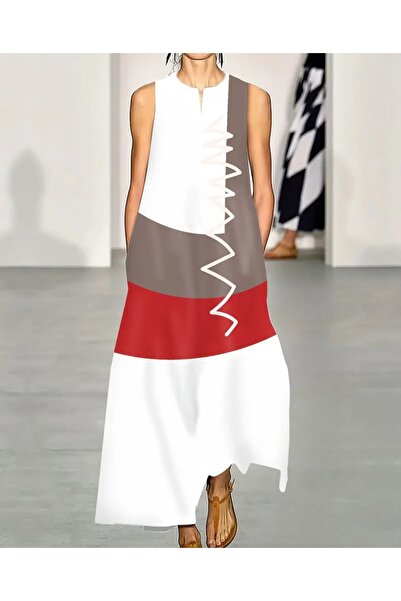 Butik Color Block Sleeveless Dress
