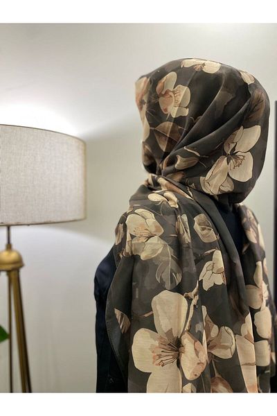 by esra sirkeci Rose Cotton Silk Shawl