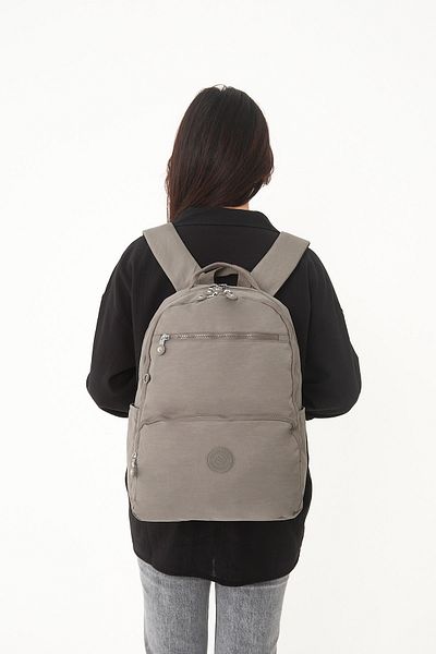 Çanta Trend Balen Model Unisex Water Resistant Crinkle Fabric Backpack with Laptop Compartment
