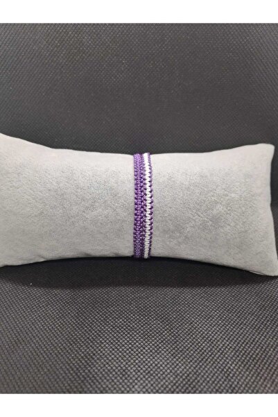 AKSESUARIM سوار مكون من قطعتين باللون الأبيض الأرجواني |   سوار مكرامية مقاس ...