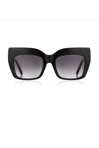 Manu Collection Women's Black Edges Gold Trend Sunglasses in Special Box