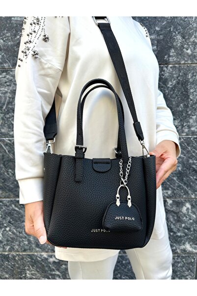 Just Polo justpolo kadın 3 bölmeli yumuşak deri el ve omuz çantası tyçk7011
