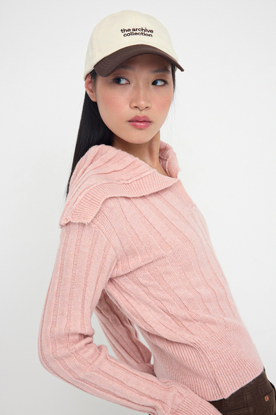 Trendyol Collection Teen Pink Soft Textured Crop/Short Knitwear Sweater Twoaw26Kz00138