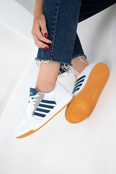 SOHO Beyaz-Lacivert Unisex Sneaker 20835