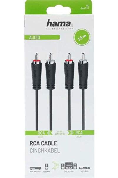 Hama Cablu Audio Hama, 2 x RCA, 1.5 m