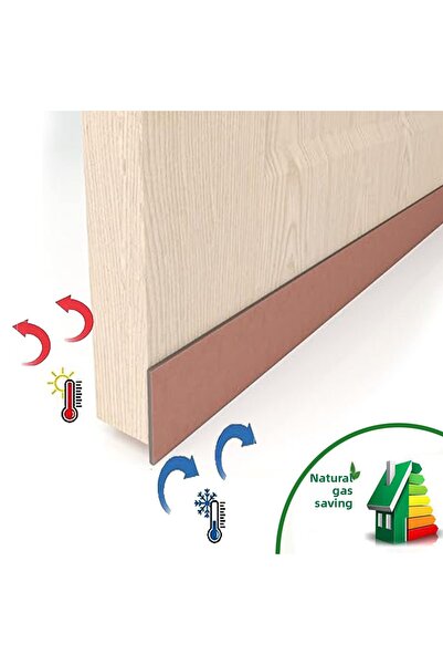 UYDEE 2 bucăți maro sub ușă, anti-vânt rece, suport pentru praf Eva, anti-miros