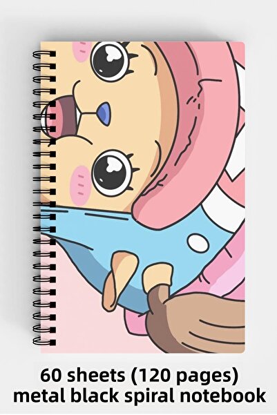 Anime Marketi One Piece Design A5 Spiral Hard Cover Notebook 120 Sheets