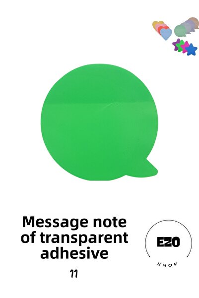 EZOSHOP Transparent Colored Postit Sticky Post-it Note Paper Message Note 11