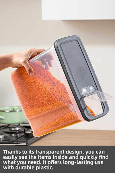 Porsima Org-451 6-Piece Sandy Mega Size Air Passermino Storage Door Black 5,90 Lt Food Storage Door Set