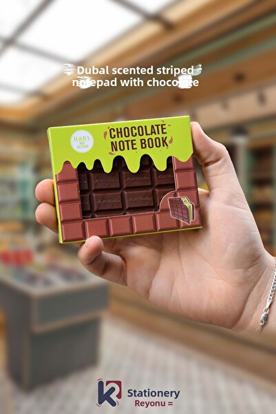 Kids Like دفتر ملاحظات مخطط بغطاء سيليكون معطر بالشوكولاتة في دبي