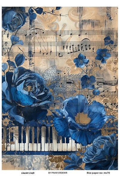 LİNEART ورق ديكوباج LineArt بنمط نحاسي - LA-MV70