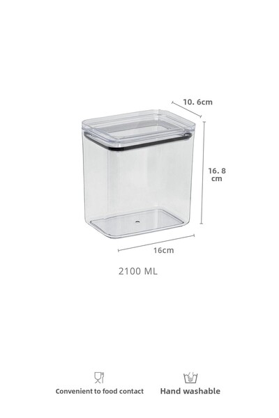 Okyanus Home Detergent-tablet 2 Pieces Vacuum Rectangular 2.1 Lt Storage Container