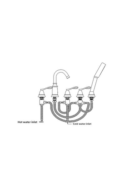 Newarc Golden Bathtub Faucet - Gold951151