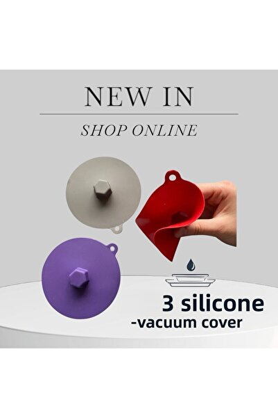HOLLYHOME 3 قطع غطاء مكنسة كهربائية صغيرة من السيليكون، وعاء، وعاء، غطاء حاوي...