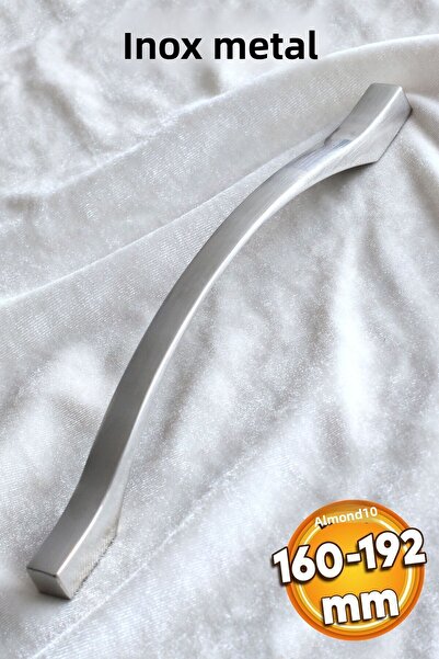 Badem10 Mobilier Kartaca, sertar de bucătărie, dulap, mâner pentru ușă, mâner, mâner din metal inox, 160-192 mm