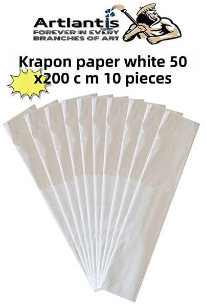 Artlantis Colorful Krapon Paper 50X200 cm 10 Pieces Colorful Grapon Paper for...