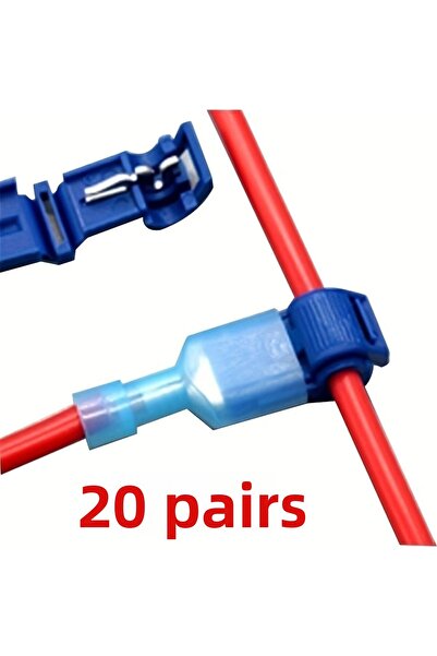 Choice 20 زوجًا من موصلات الكابلات الكهربائية السريعة وأقفال التوصيل السريع و...