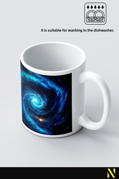 nilizma Galaxy Patterned Colorful Mug – 330 ml Mug |   Stylish and Durable Design
