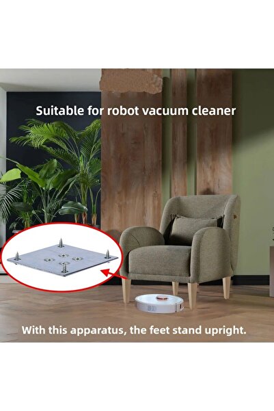 NUBLADO Picioare din lemn 4 bucăți 25 cm pătrați, inclusiv atașament pentru mobilier, canapea, masă de cafea, picioare pentru picioare.