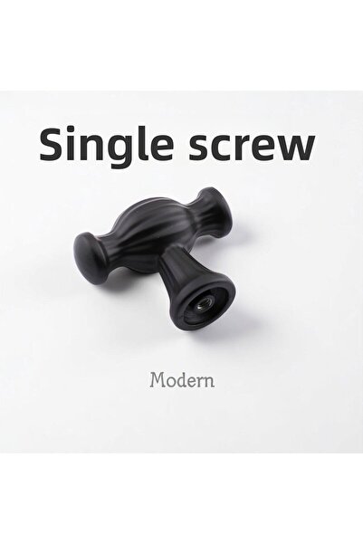 Badem10 Κλάσμα Μαύρη μεταλλική λαβή Έπιπλα Συρτάρι Ντουλάπα κουζίνας Λαβή Ντουλάπα Μοντέρνα λαβή καπακιού