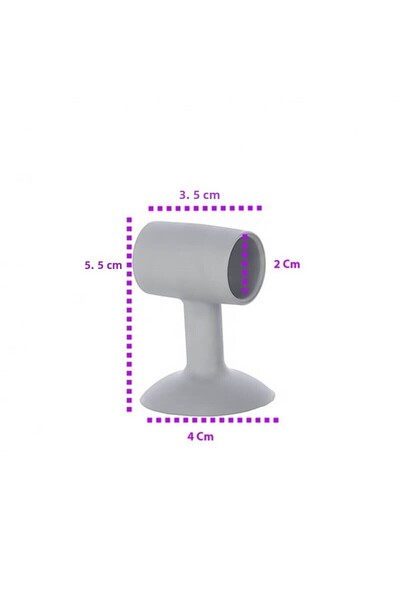 Titiz Colorful Vacuum Door Stopper 4 Pcs Door Handle Protector Silicone