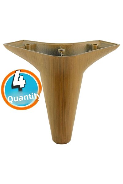 NZB Furniture Bed Sofa Coffee Table TV Unit Sofa Leg 12 Cm Brown Wooden Patte...
