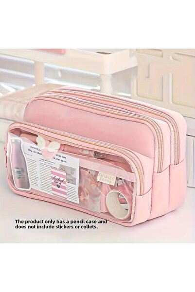 GlassySKY Cutie pentru creioane de capacitate mare Suport pentru pixuri Organ...