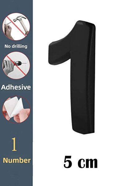 NUBLADO Număr Ușă Adeziv Dimensiune Mică 50 mm 5 cm Număr 1 Numărul Cifra Cif...