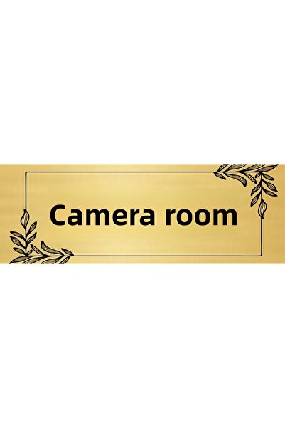 sıradışıhediyem Camera Room Orientation Board 20X7 Cm. Metal Sheet