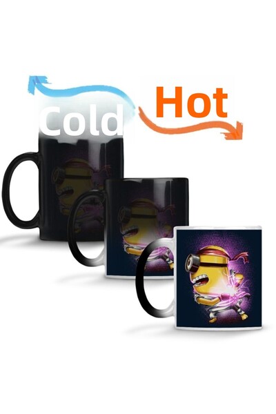 Baskı Dükkanı كوب مينيونز السحري بورسلين