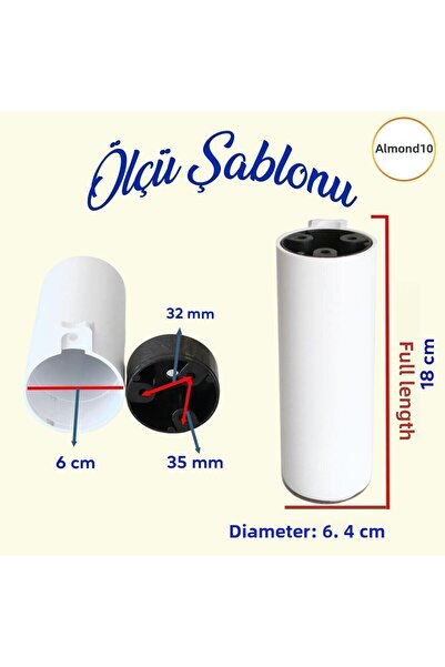 Badem10 Κάψουλα Bohemian (PREMIUM) Λευκό 18 εκ. Έπιπλα Καναπές Τηλεόραση Μονάδα Πολυθρόνα Βάση Riser Πόδια