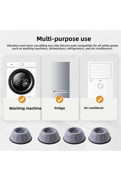 kalitexhome Βάση για λευκά είδη 4 τεμαχίων Σταθεροποιητής πλυντηρίου ρούχων, ...