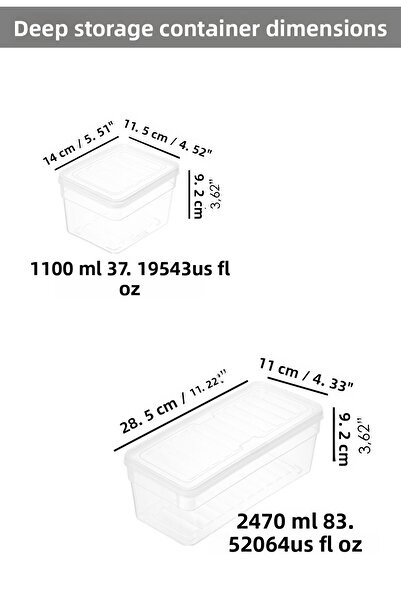 Meleni Home 19 Piece Deep and Shallow Food Storage Container Set - Transparent Lid Microwave Compatible Organizer Organizer